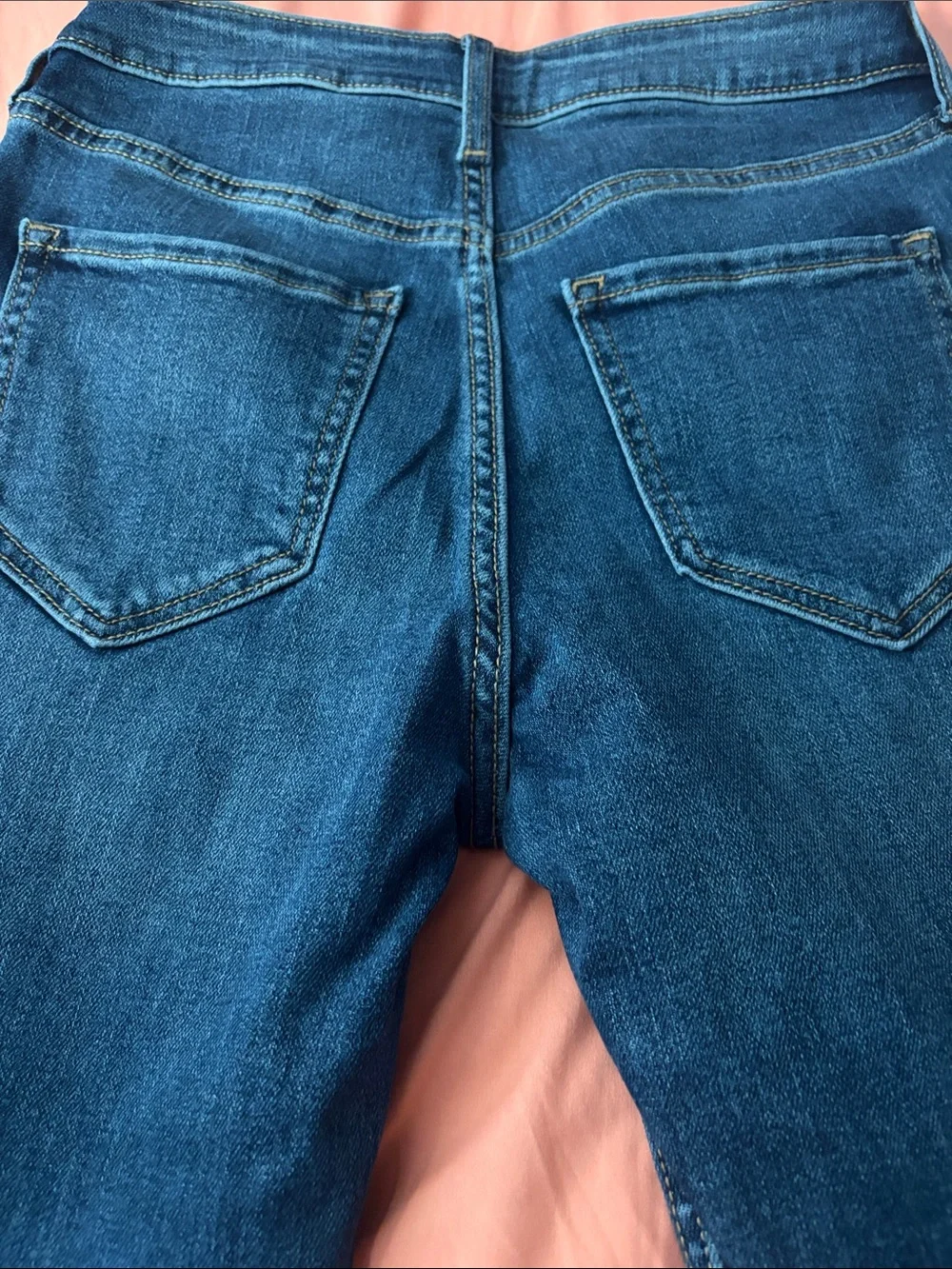 Old Navy Navy Blue Ripped Skinny Jeans